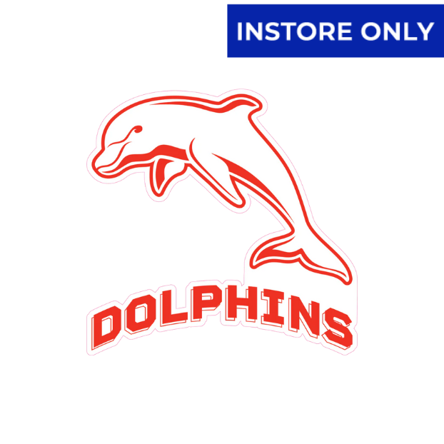 Dolphins NRL Logo Cutout - LARGE