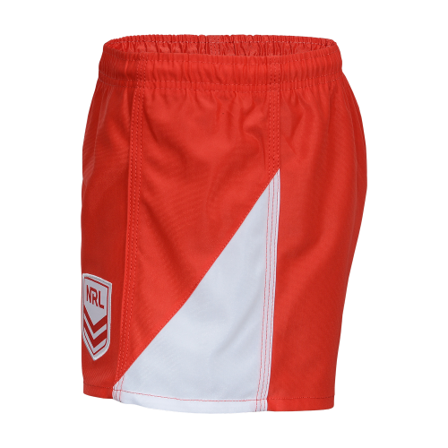 St George Illawarra Dragons Mens Replica Player Shorts - Red