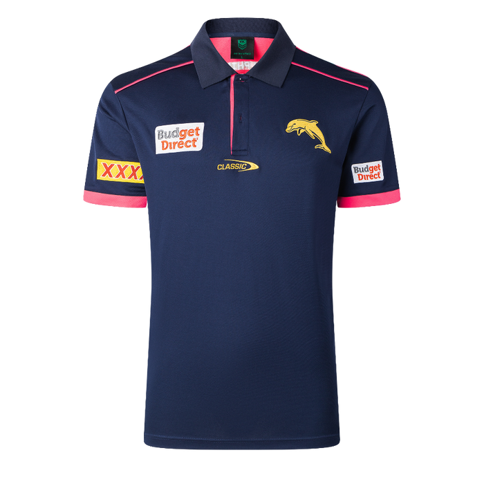 Dolphins 2026 Mens Players Media Polo - Navy