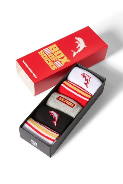Dolphins Boxed Socks (5pk)