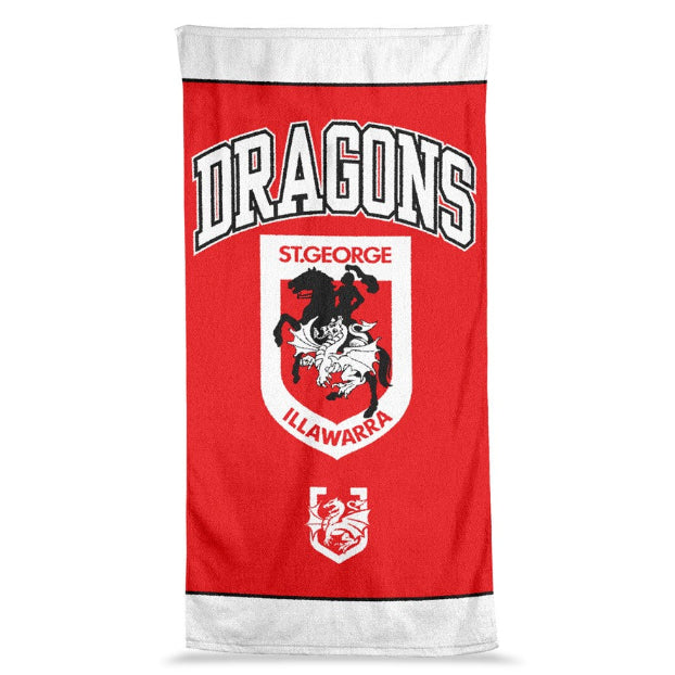 St George Illawarra Dragons Beach Towel - Jumbo