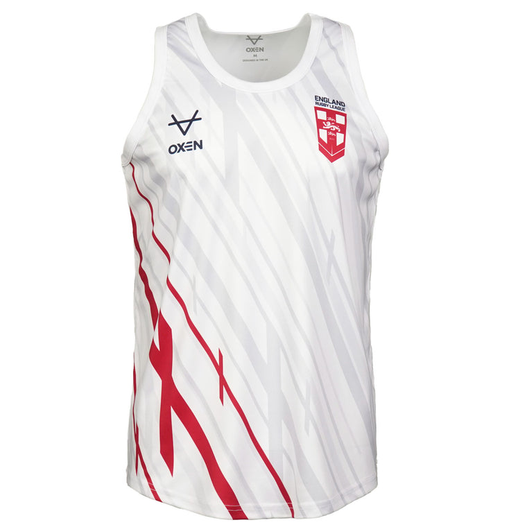 England 2026 Rugby League World Cup Mens Players Captains Run Singlet