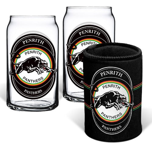 Penrith Panthers Stubby Cooler and Glasses