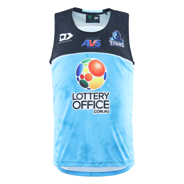 Gold Coast Titans 2025 Mens Players Training Singlet
