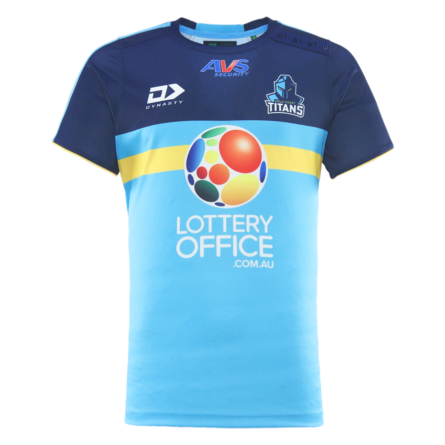 Gold Coast Titans 2026 Mens Coaches Training Shirt - Blue