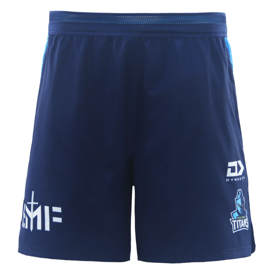 Gold Coast Titans 2026 Mens Players Training Shorts - Navy