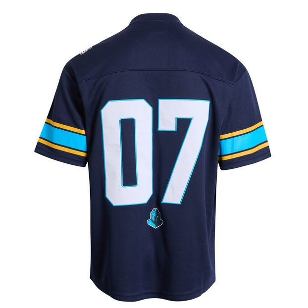 Navy NRL gridiron jersey with number 07 on