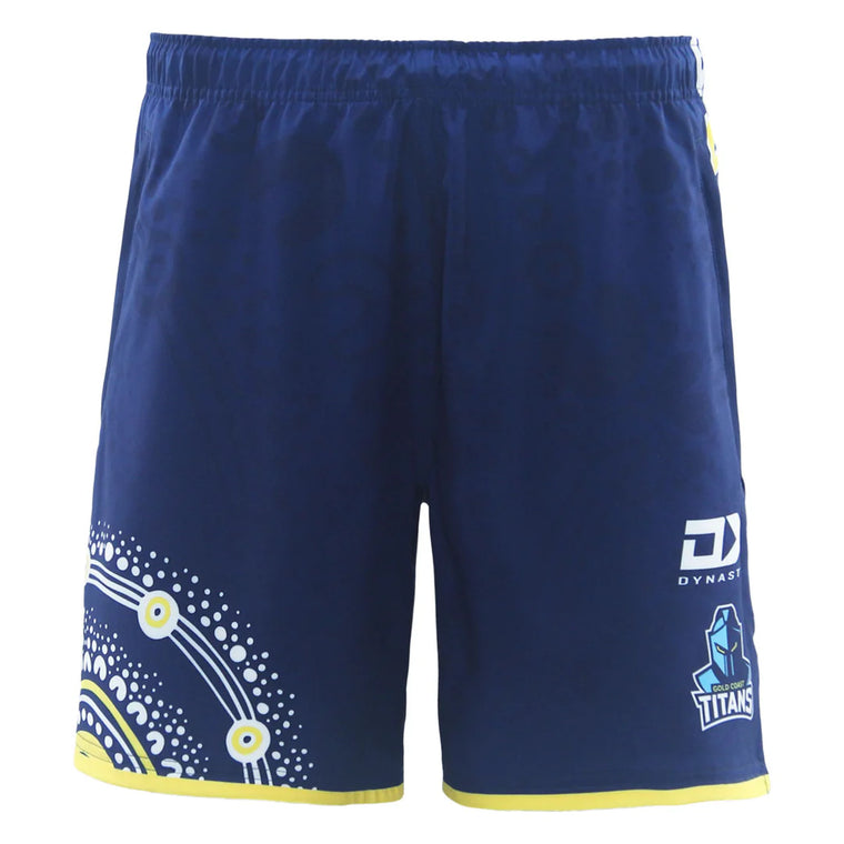 Gold Coast Titans 2025 Mens Players Training Shorts - Indigenous