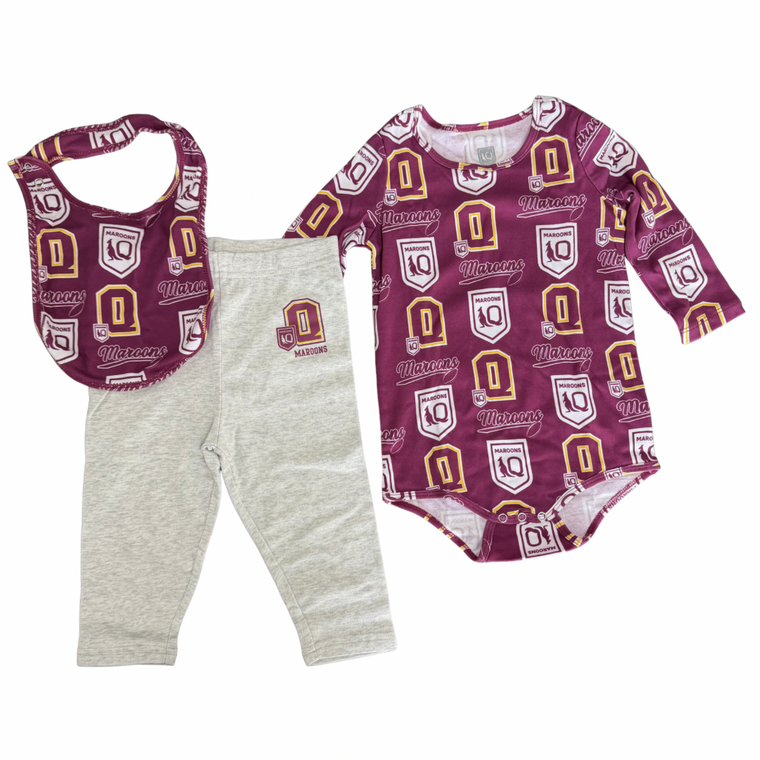 QLD Maroons Baby / Toddler Gift Set