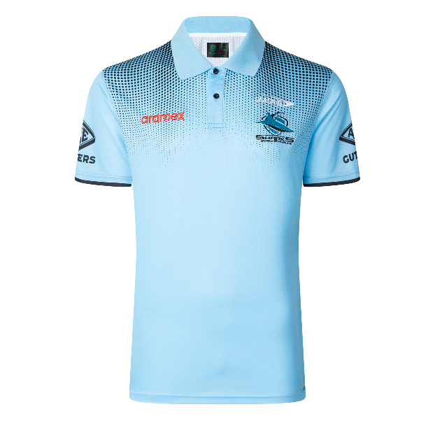 *PRE ORDER DEC* Cronulla Sharks 2025 Mens Players Media Polo