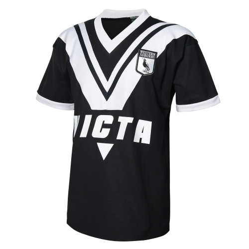 Western Suburbs Magpies 1978 Retro Jersey - Black