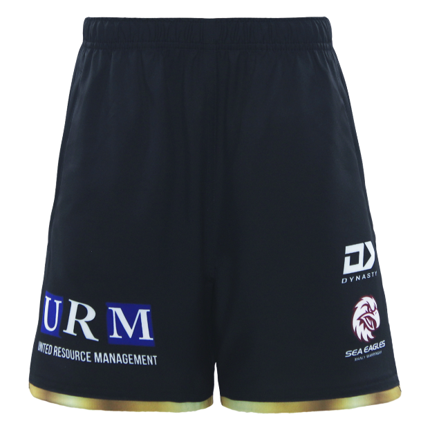 Manly Sea Eagles 2025 Mens Players Training Shorts Front