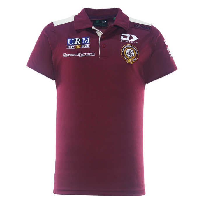 Manly Sea Eagles 2026 Mens Players Media Polo - Maroon