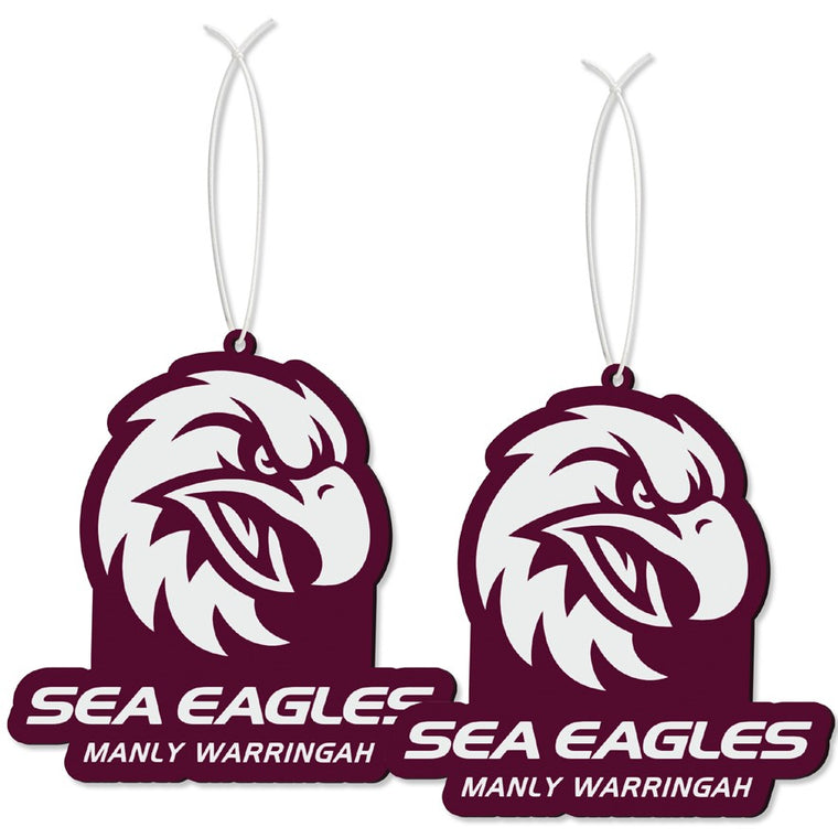 Manly Sea Eagles Air Freshener (2pk)