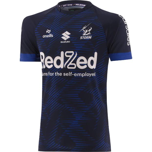 Melbourne Storm 2025 Mens Players Training Shirt