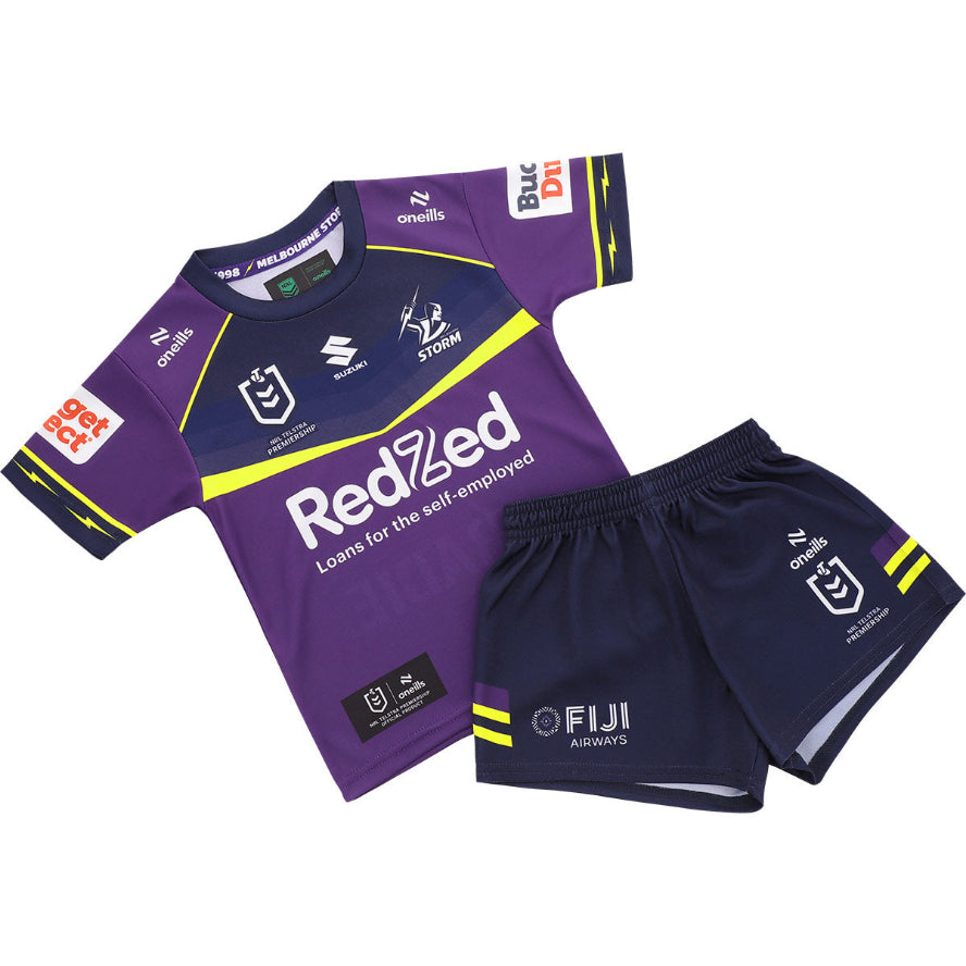 Melbourne Storm 2026 Baby / Toddler Home Jersey Set