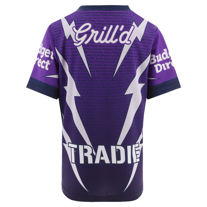 Melbourne Storm 2026 Kids Players Warm Up Shirt