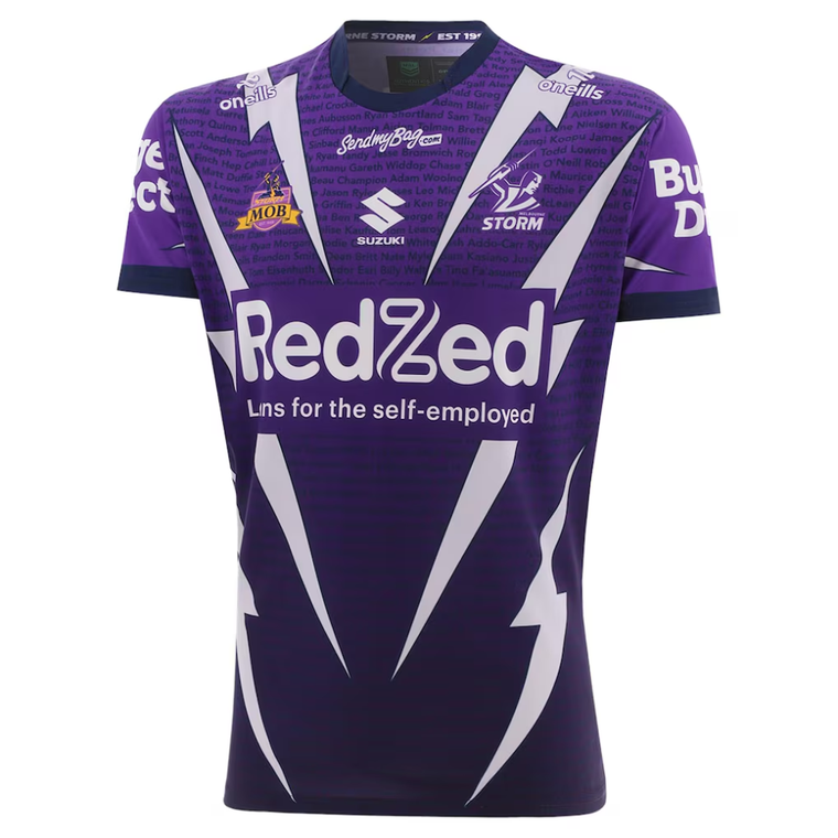 Melbourne Storm 2026 Mens Players Warm Up Shirt