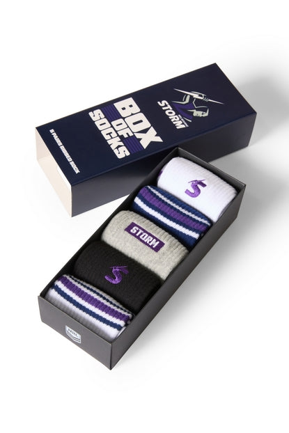 Melbourne Storm Boxed Socks (5pk)