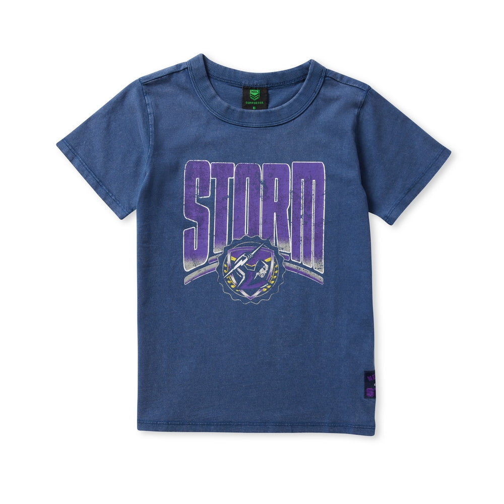 Melbourne Storm Kids Supporter Shirt - Washed
