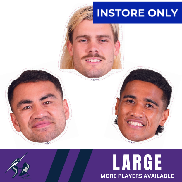 Melbourne Storm Player Head Cutouts - LARGE