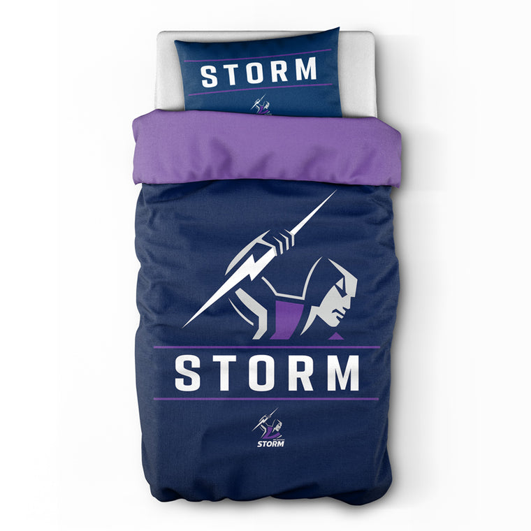 Melbourne Storm Quilt Cover - Single