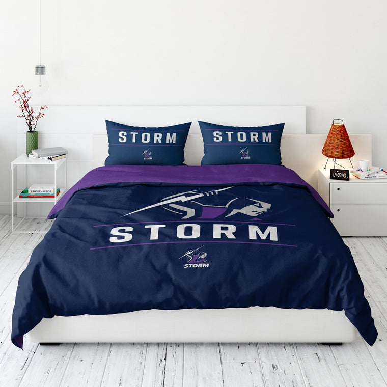 Melbourne Storm Quilt Cover - Double