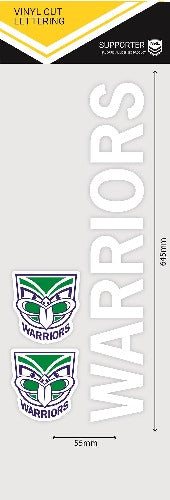 NZ Warriors Car Windscreen Sticker