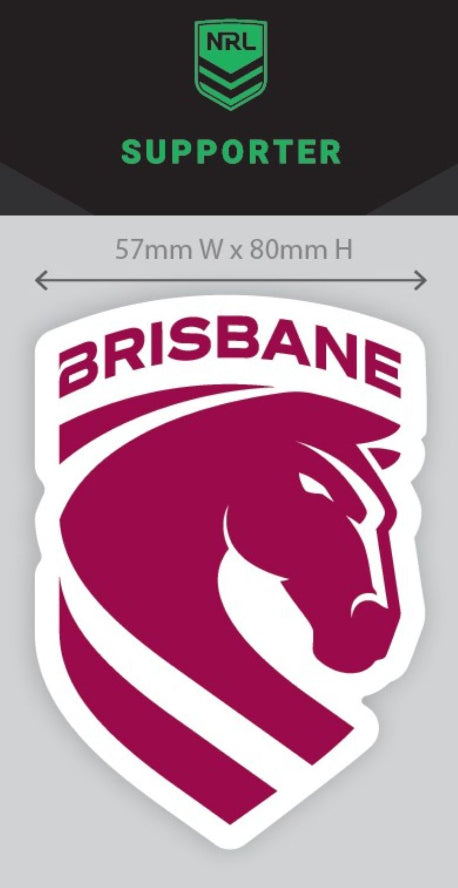Brisbane Broncos Car Mini Sticker
