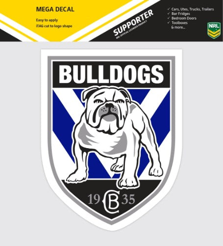 Canterbury Bulldogs Car Logo Sticker - Mega