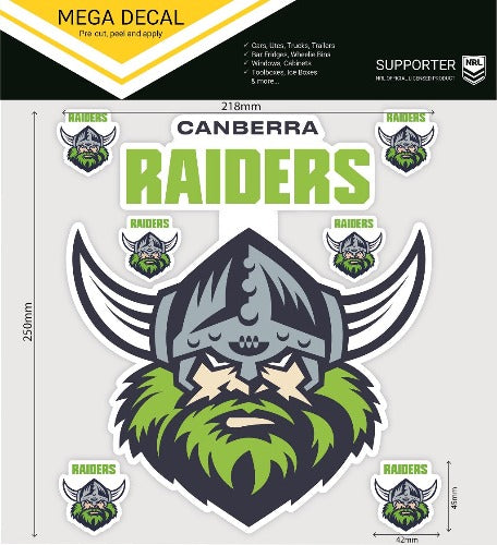 Canberra Raiders Car Logo Sticker - Mega