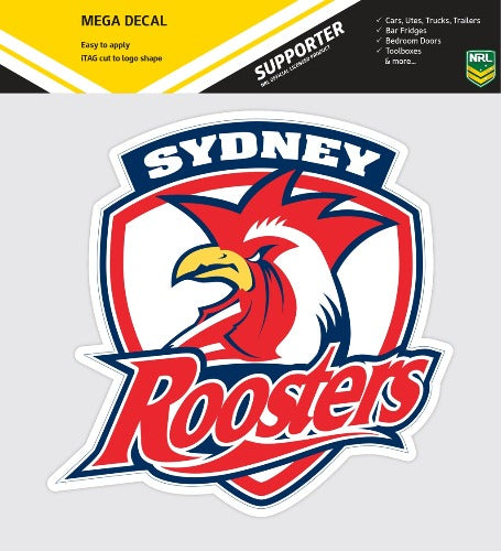 Sydney Roosters Car Logo Sticker - Mega