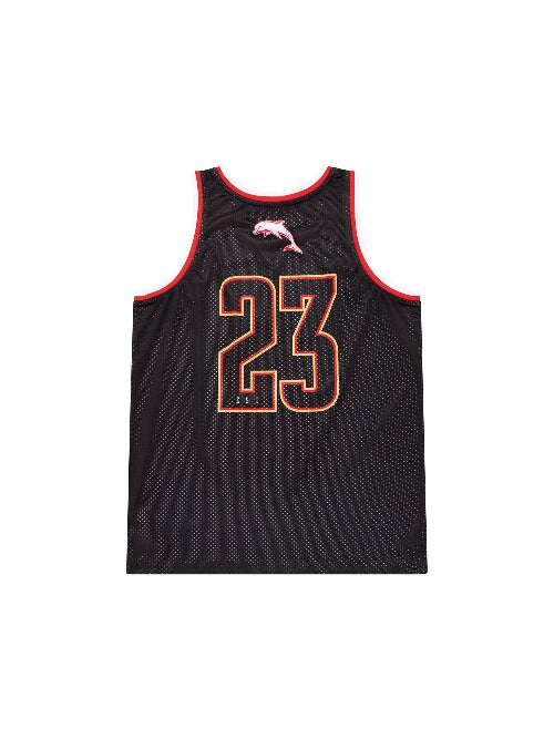 Dolphins Kids Basketball Singlet - Black