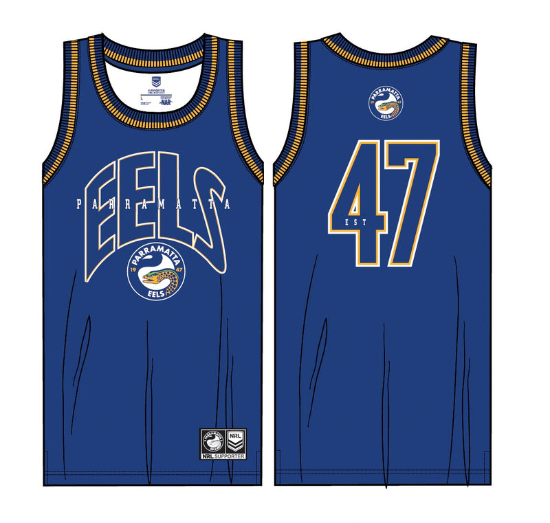 Parramatta Eels Mens Basketball Singlet