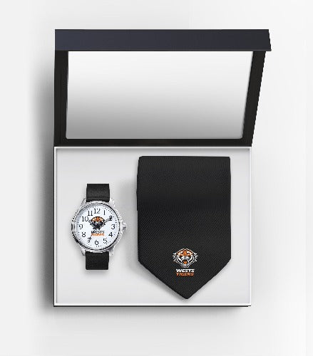 Wests Tigers Watch & Tie Gift Set