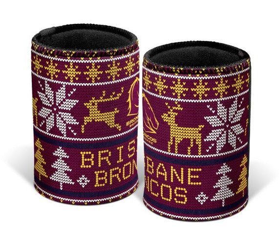 *PRE ORDER 22/11* Brisbane Broncos Stubby Cooler - Christmas