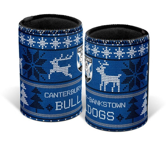 Canterbury Bulldogs Stubby Cooler - Christmas