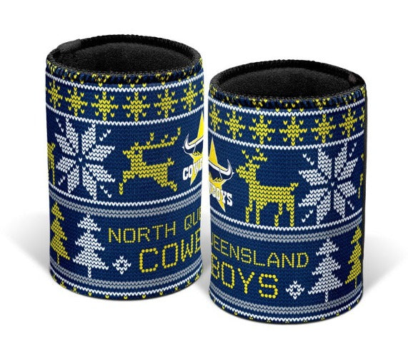 North Queensland Cowboys Stubby Cooler - Christmas