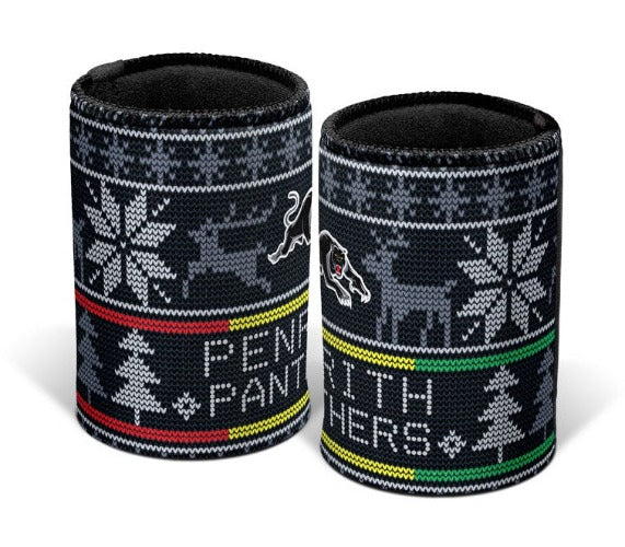 Penrith Panthers Stubby Cooler - Christmas