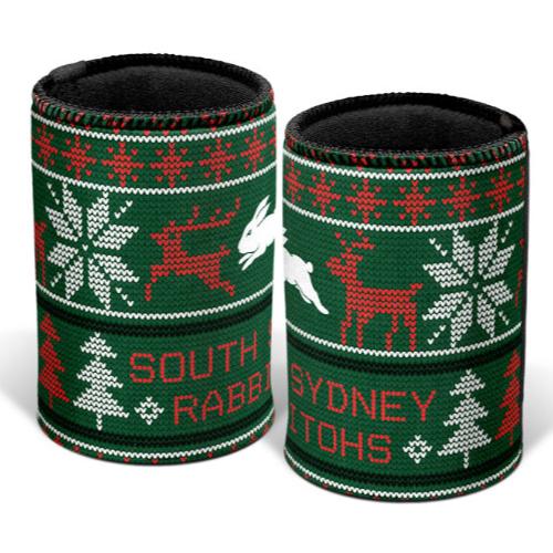 South Sydney Rabbitohs Stubby Cooler - Christmas