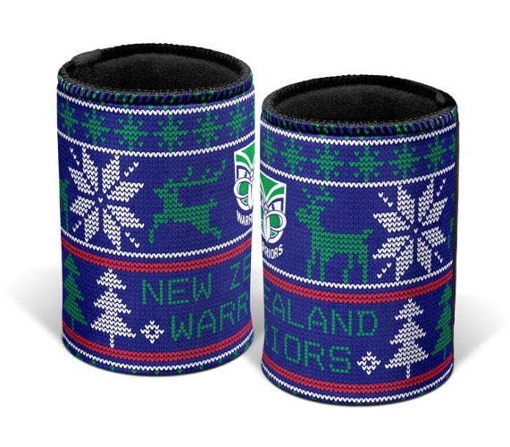 New Zealand Warriors Stubby Cooler - Christmas