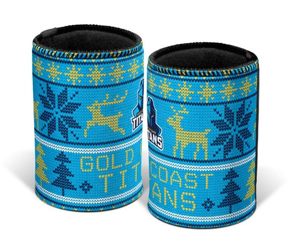 Gold Coast Titans Stubby Cooler - Christmas