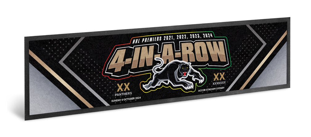 *PRE ORDER 21/10* Penrith Panthers 2024 Premiers Bar Runner - Logo