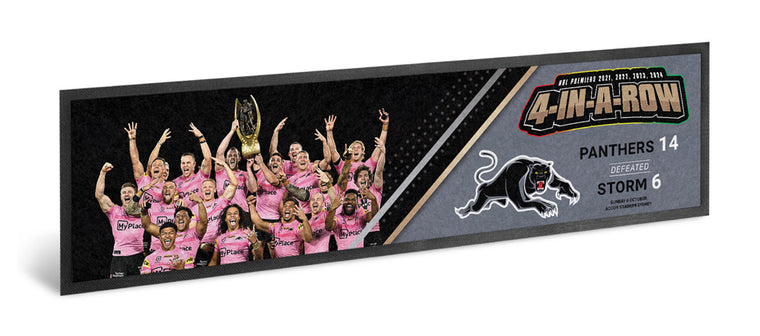 *PRE ORDER 16/12* Penrith Panthers 2024 Premiers Bar Runner - Team Photo