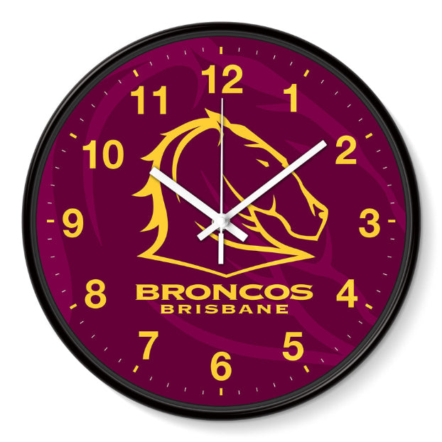 Brisbane Broncos Wall Clock