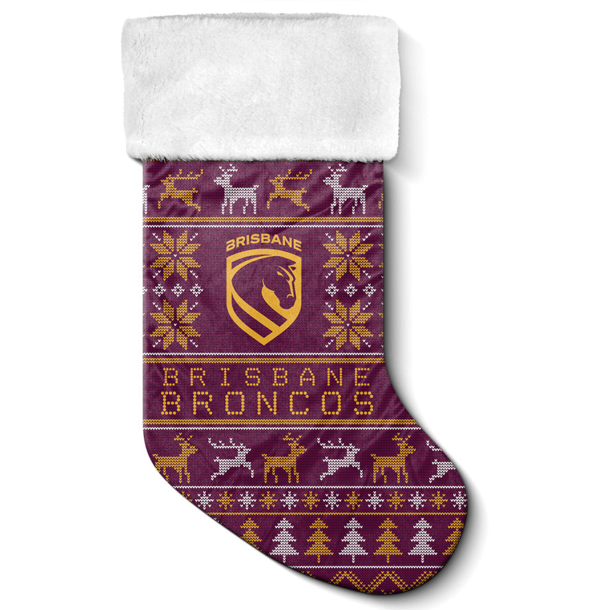 Brisbane Broncos Christmas Stocking