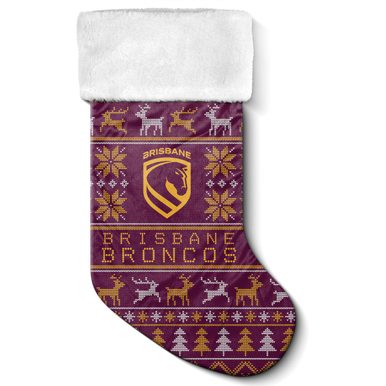 Brisbane Broncos Christmas Stocking