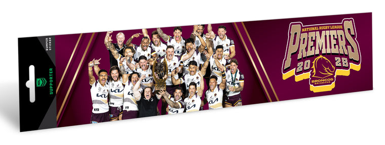*PRE ORDER 19/12* Brisbane Broncos 2025 Premiers Car Bumper Sticker - Team Photo