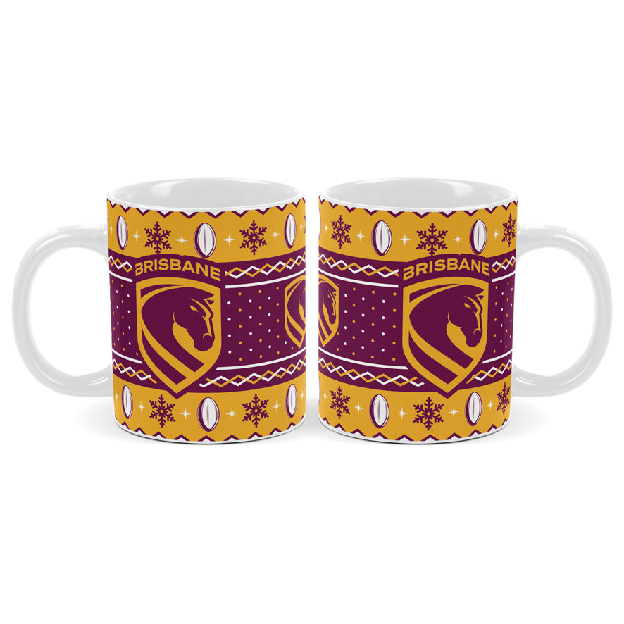 Brisbane Broncos Coffee Mug - Christmas