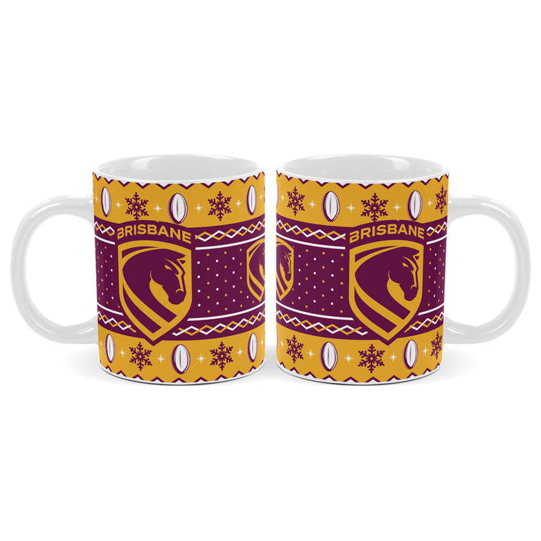 Brisbane Broncos Coffee Mug - Christmas